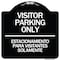 Signmission Bilingual Reserved Parking Visitor Parking Only Estacionamiento Para Visitantes, A-DES-BW-1818-24301 A-DES-BW-1818-24301 - alternate 1